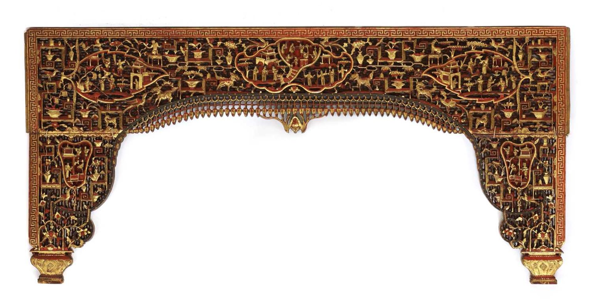 A Chinese bed panel,