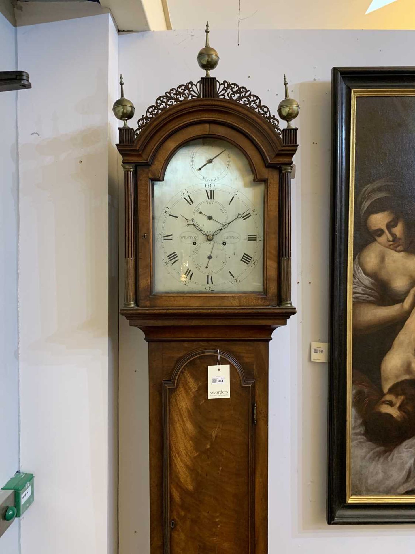 A mahogany longcase clock by Abraham Weston, Lewes, - Image 5 of 50