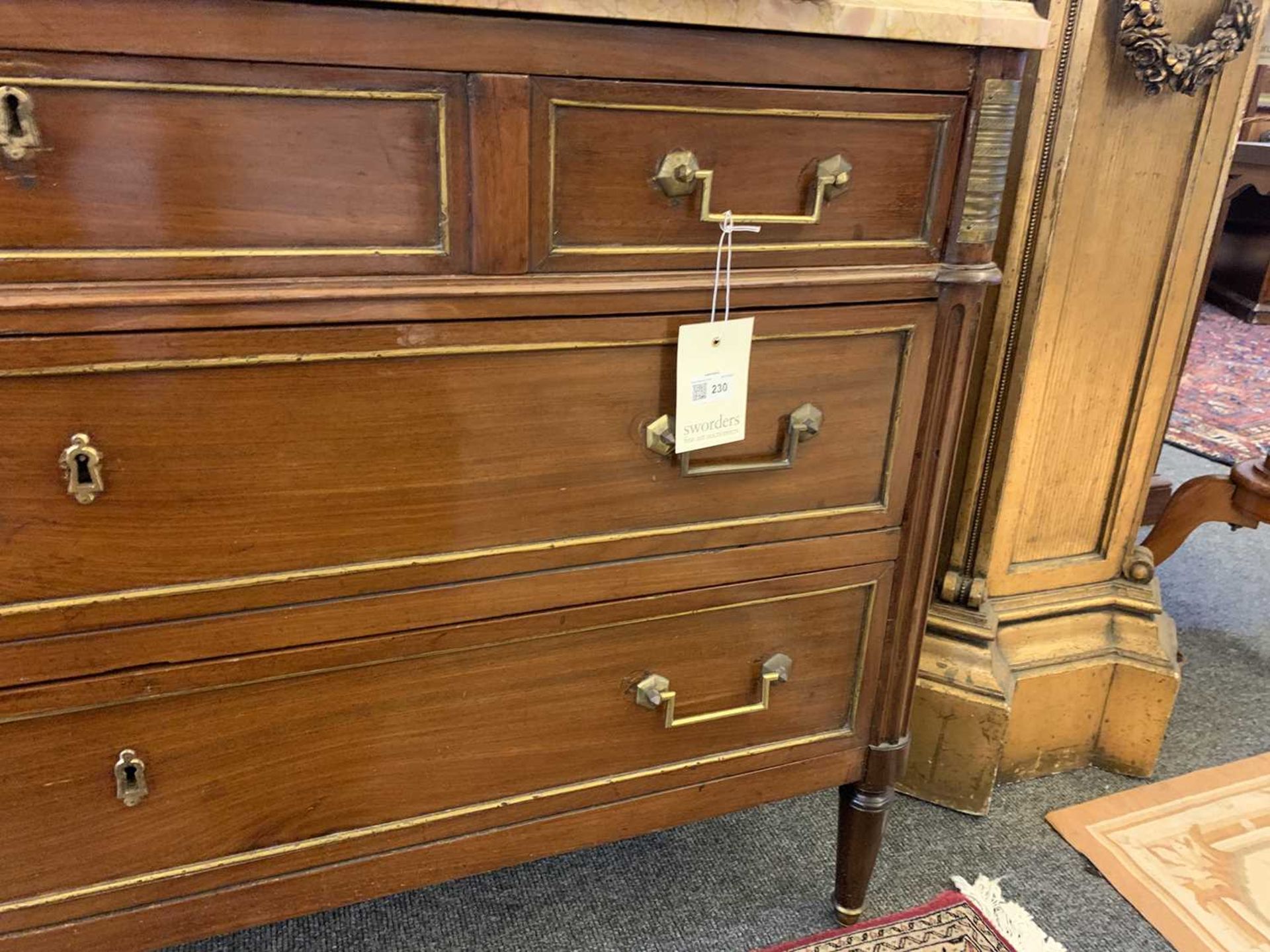 A French mahogany commode, - Image 23 of 36