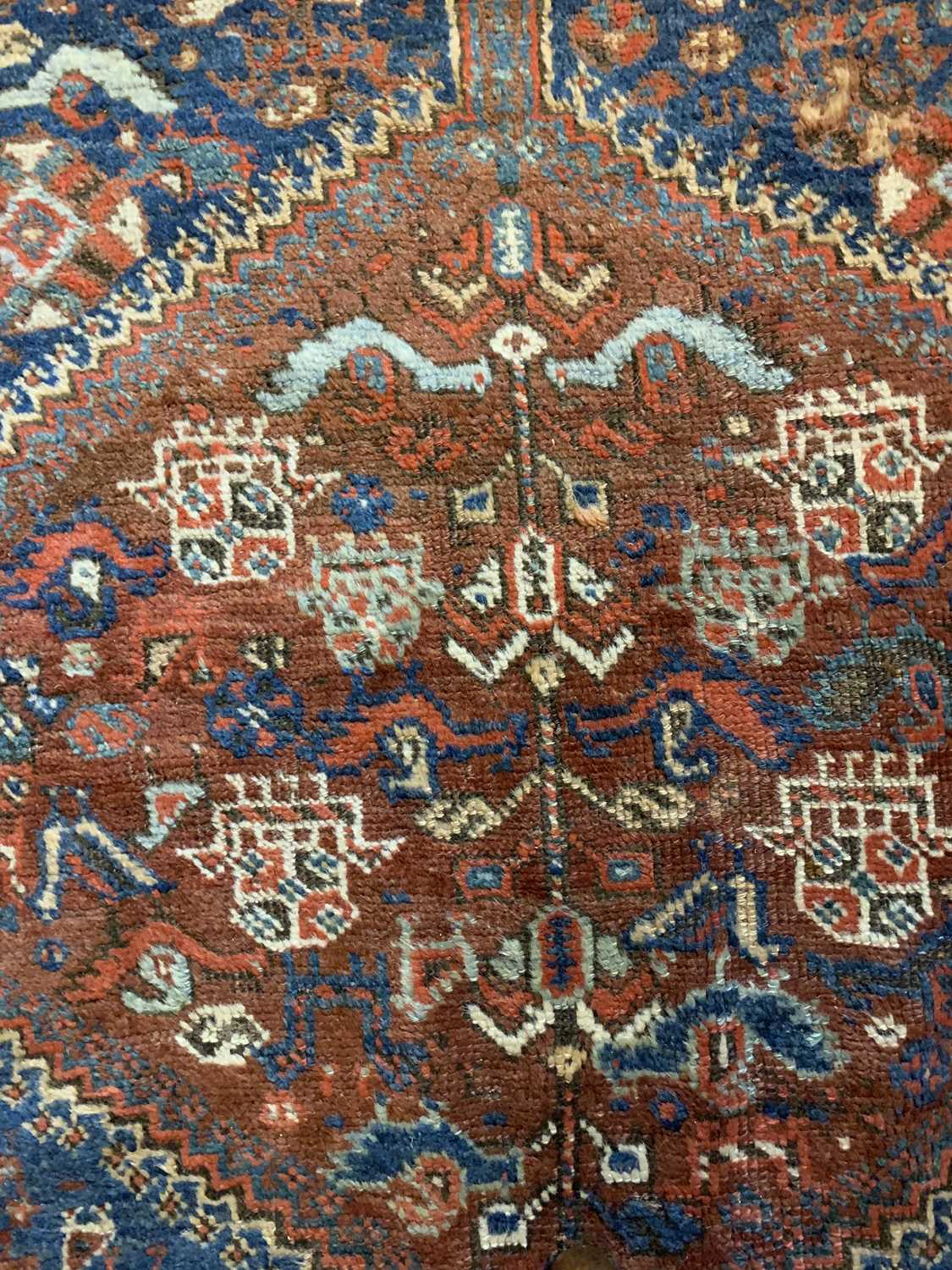 A Persian Khamseh carpet, - Image 9 of 15