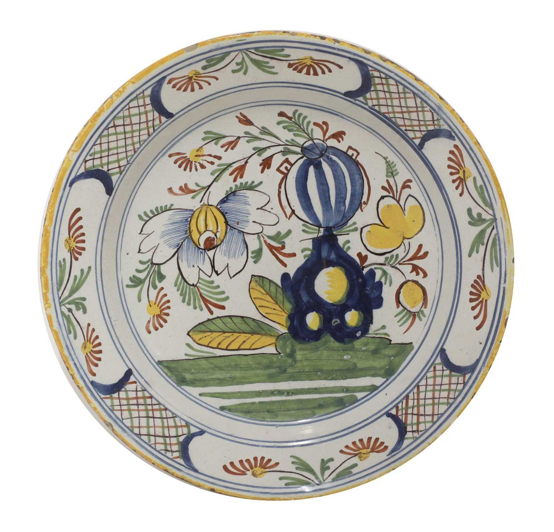 A Dutch delft charger,