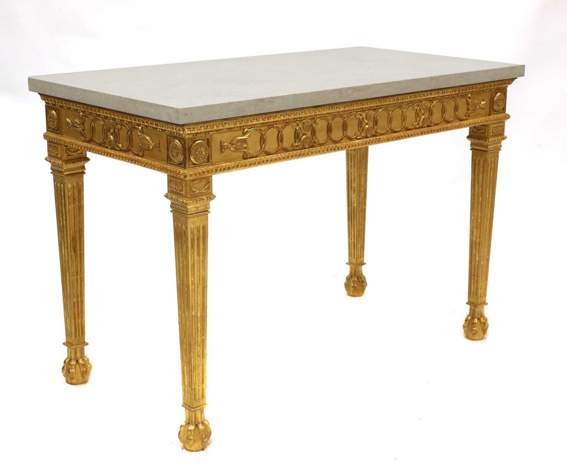 A pair of giltwood console tables - Image 3 of 13
