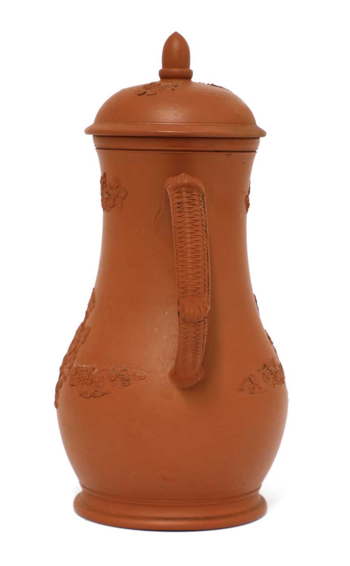 A Staffordshire redware baluster-shaped coffee pot and domed cover, - Image 3 of 4