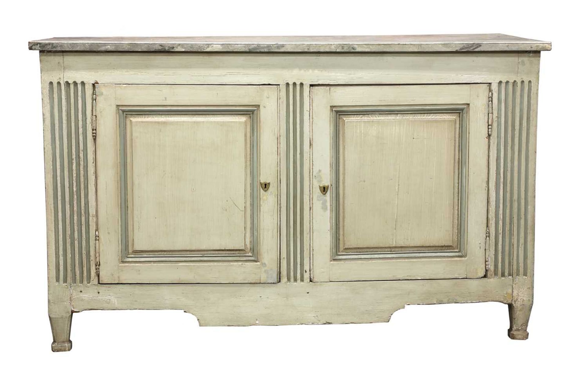 A French painted buffet,