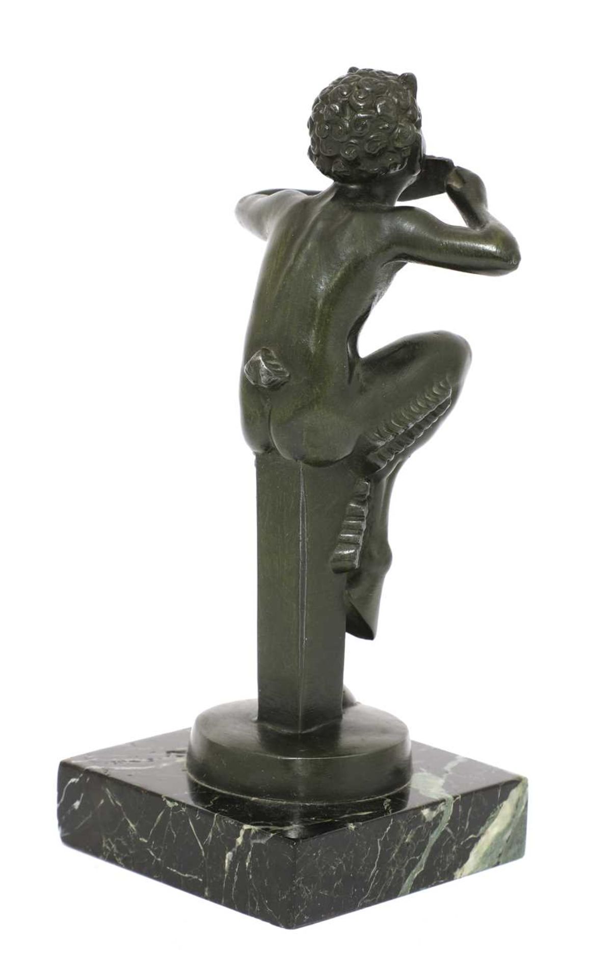 A bronze figure of Pan, - Image 2 of 4