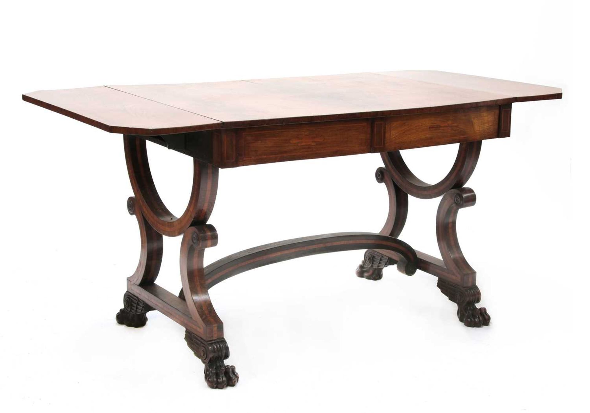 A Regency rosewood sofa table, - Image 2 of 3