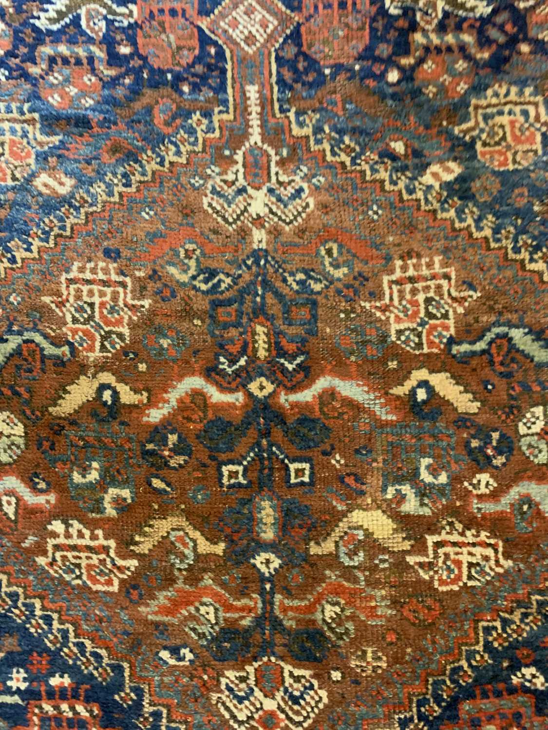 A Persian Khamseh carpet, - Image 14 of 15