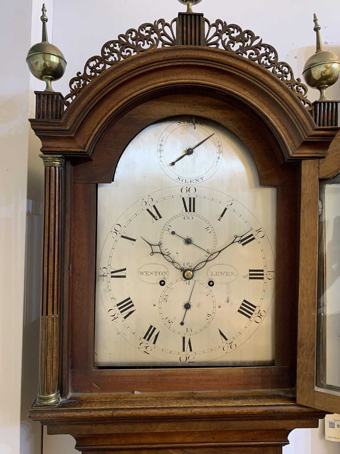 A mahogany longcase clock by Abraham Weston, Lewes, - Image 24 of 50