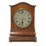 A Regency rosewood bracket clock,