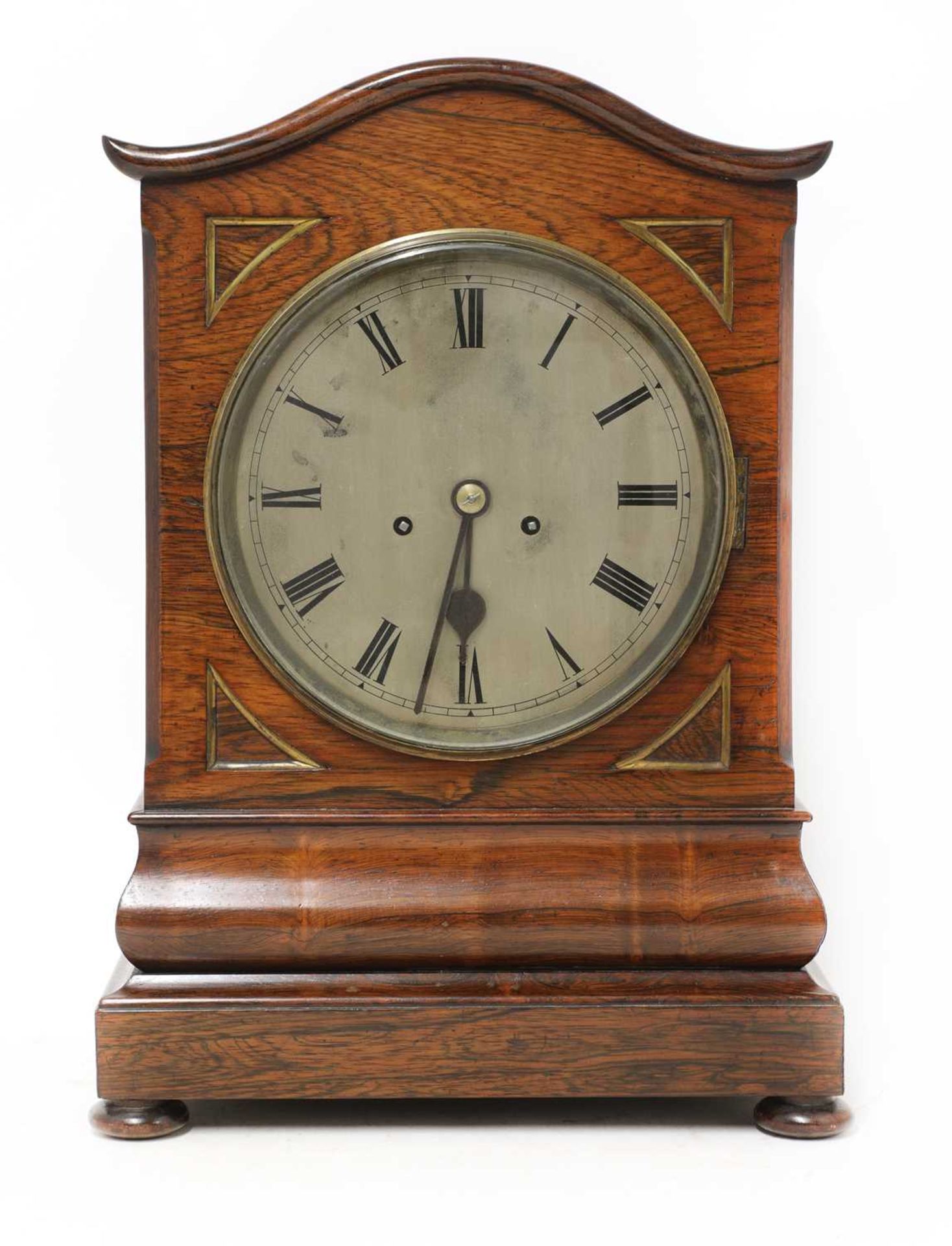 A Regency rosewood bracket clock,