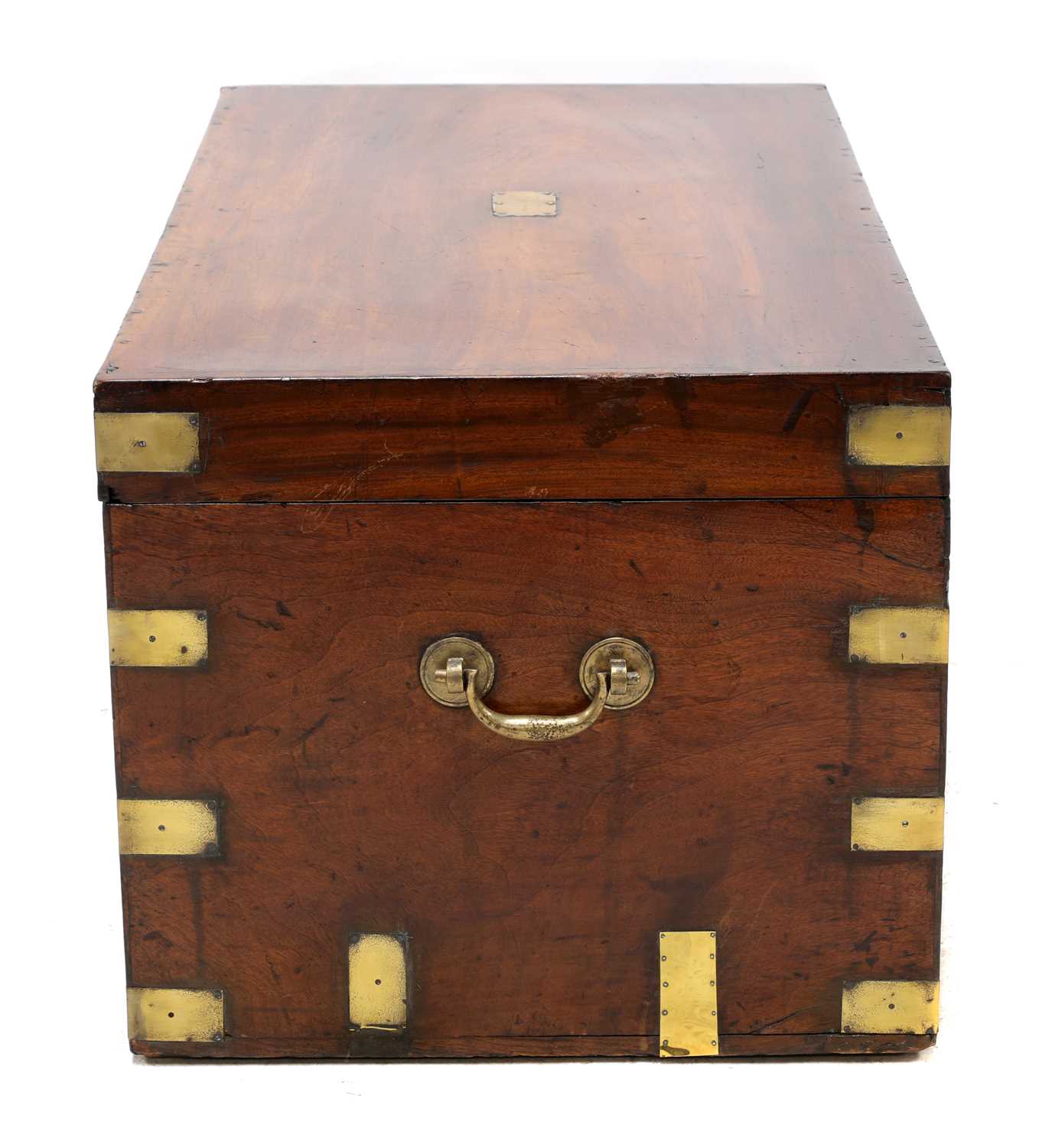 A brass bound camphor chest, - Image 4 of 8