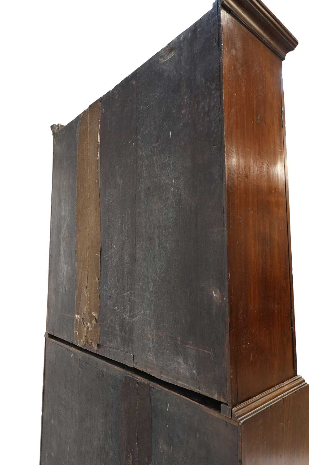 A George III mahogany bureau bookcase, - Image 5 of 6