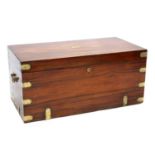 A brass bound camphor chest,