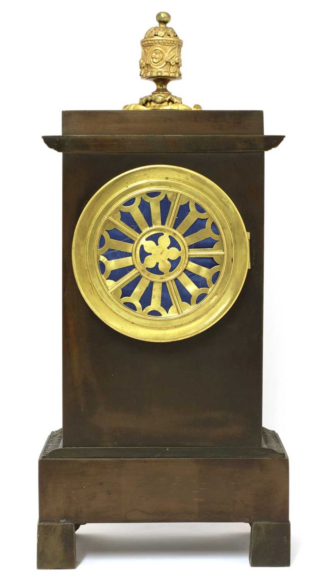 A French bronze table clock, - Image 4 of 5