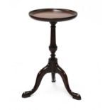 A George III mahogany wine table,