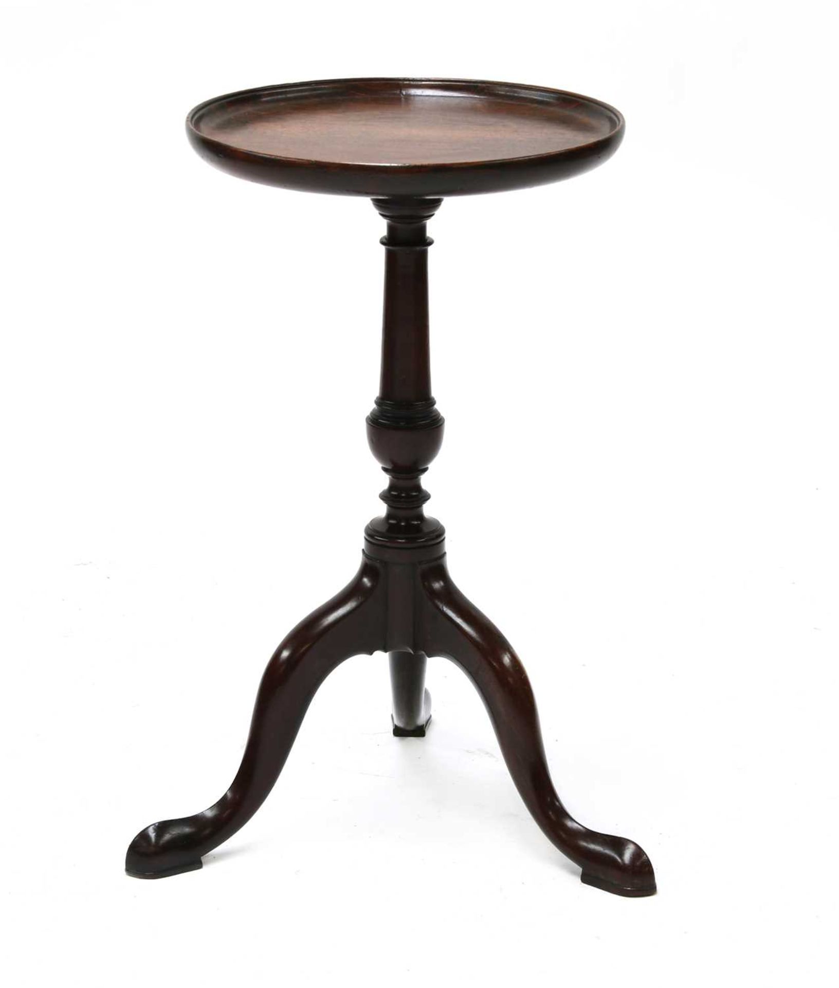 A George III mahogany wine table,