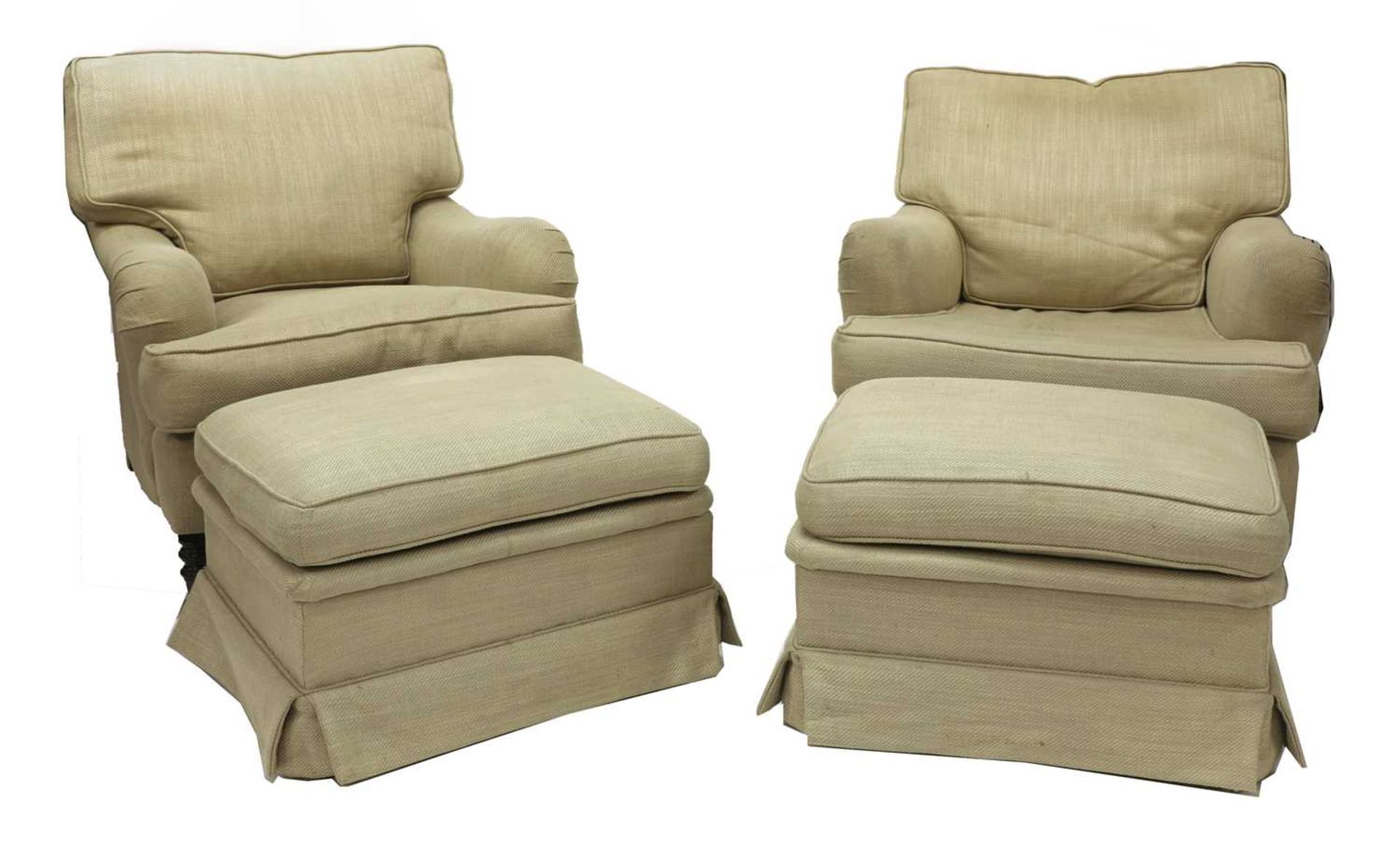 A near pair of easy armchairs - Image 12 of 12