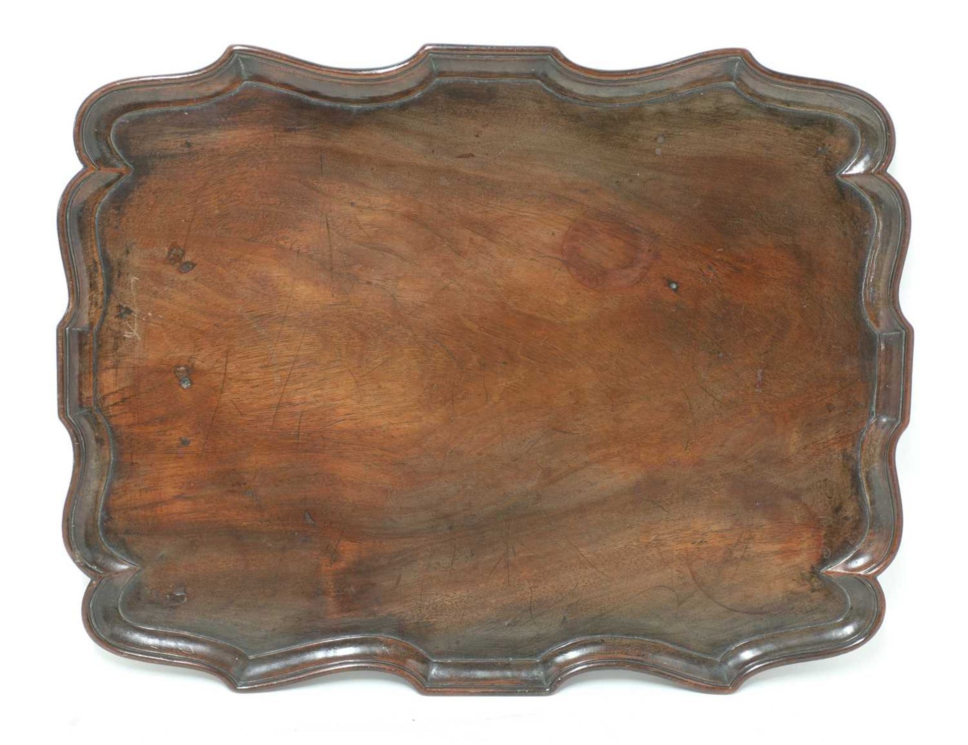 A George III mahogany tray, - Bild 2 aus 3