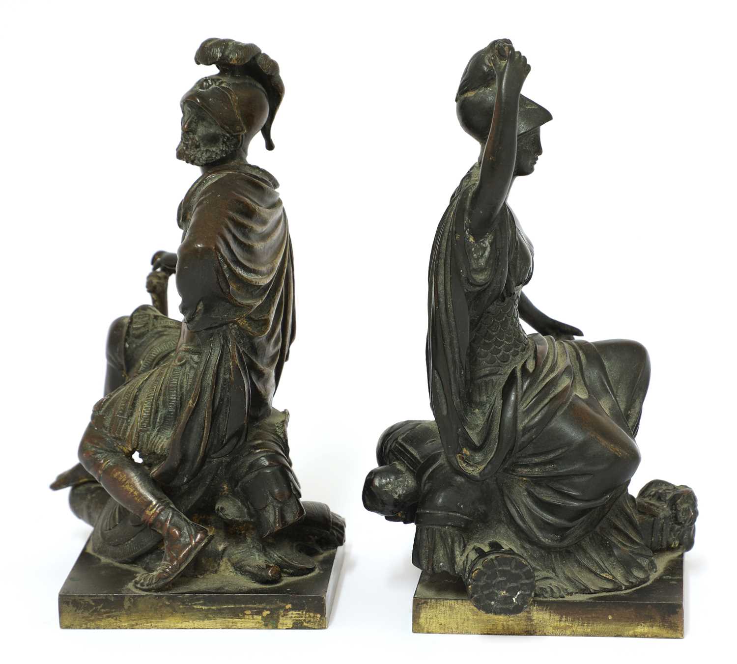 A pair of French grand tour bronze figures, - Image 2 of 3