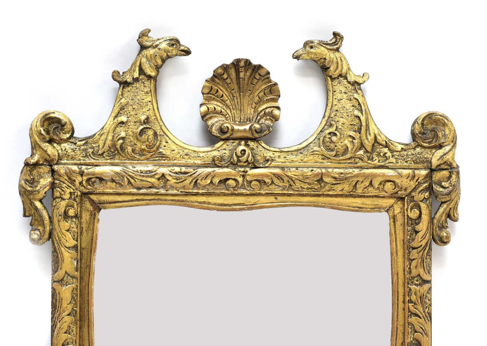 A George II-style giltwood wall mirror, - Image 2 of 4