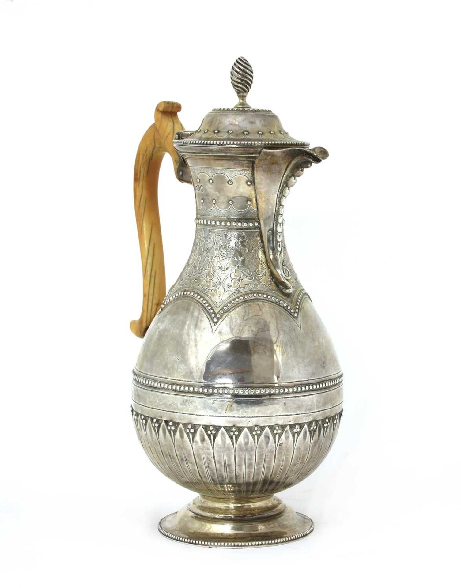 A Victorian silver coffee pot, - Image 2 of 4