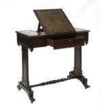 A Regency rosewood writing table,