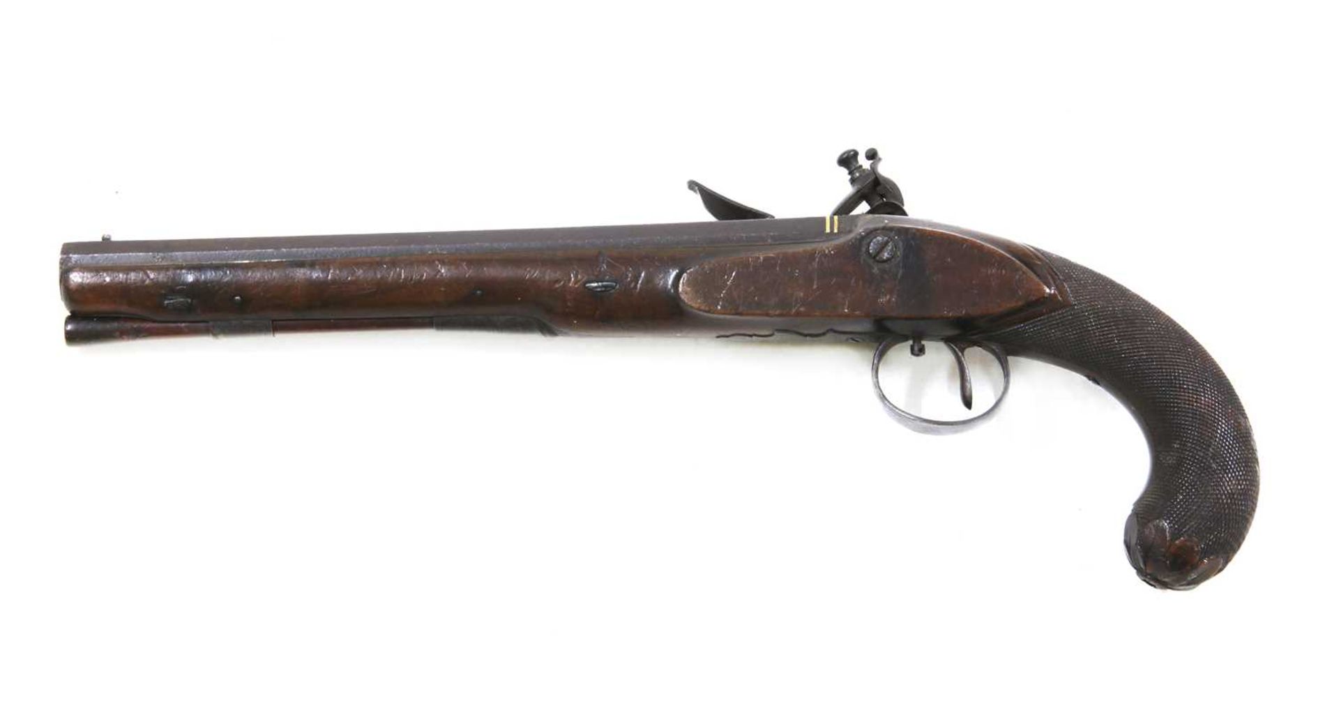 A flintlock duelling pistol, - Image 2 of 3