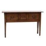 A French fruitwood serving table,