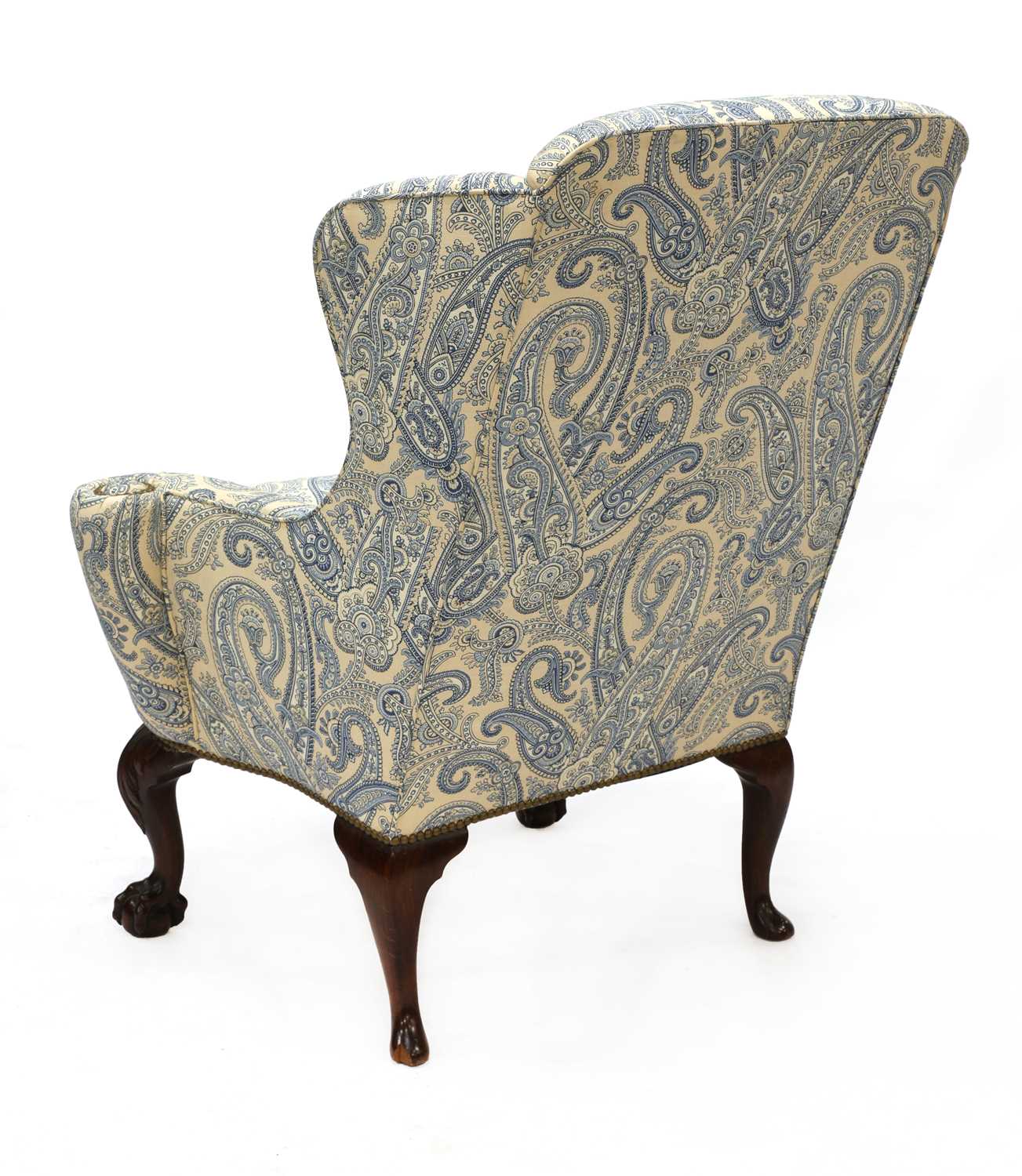 A George II-style wing back armchair, - Image 2 of 4