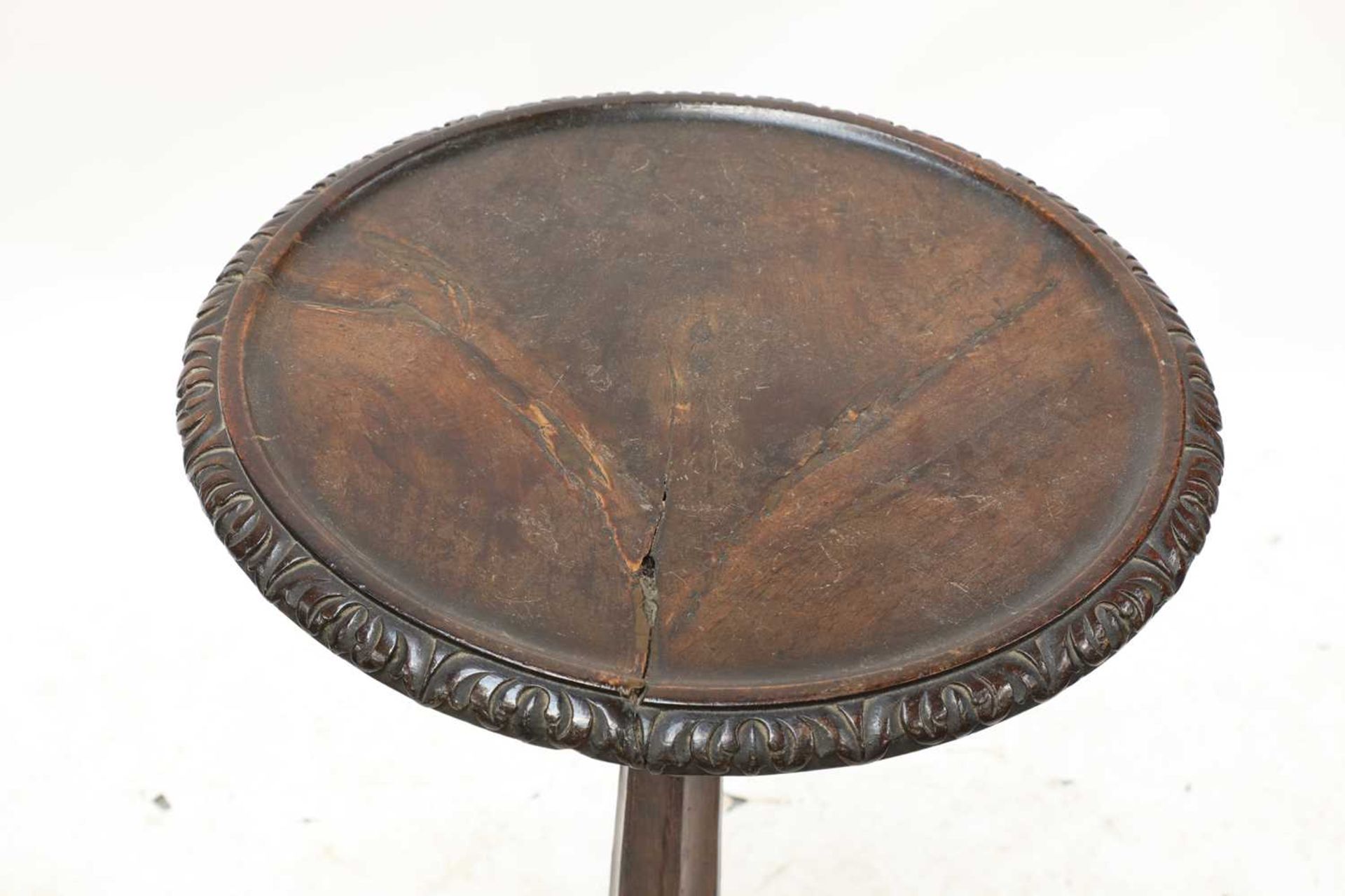 A near pair of Anglo-Indian padouk tripod tables, - Image 4 of 10