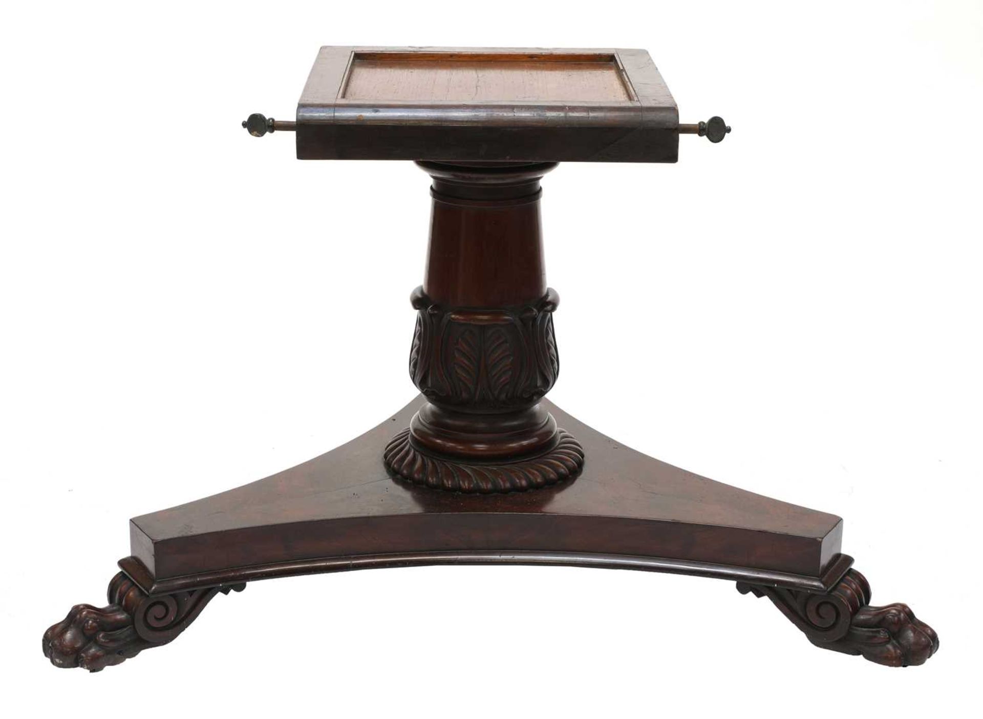 A large Regency circular mahogany pedestal table, - Image 3 of 5