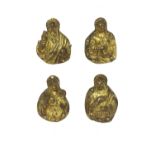 A set of four bronze reliquary mounts,