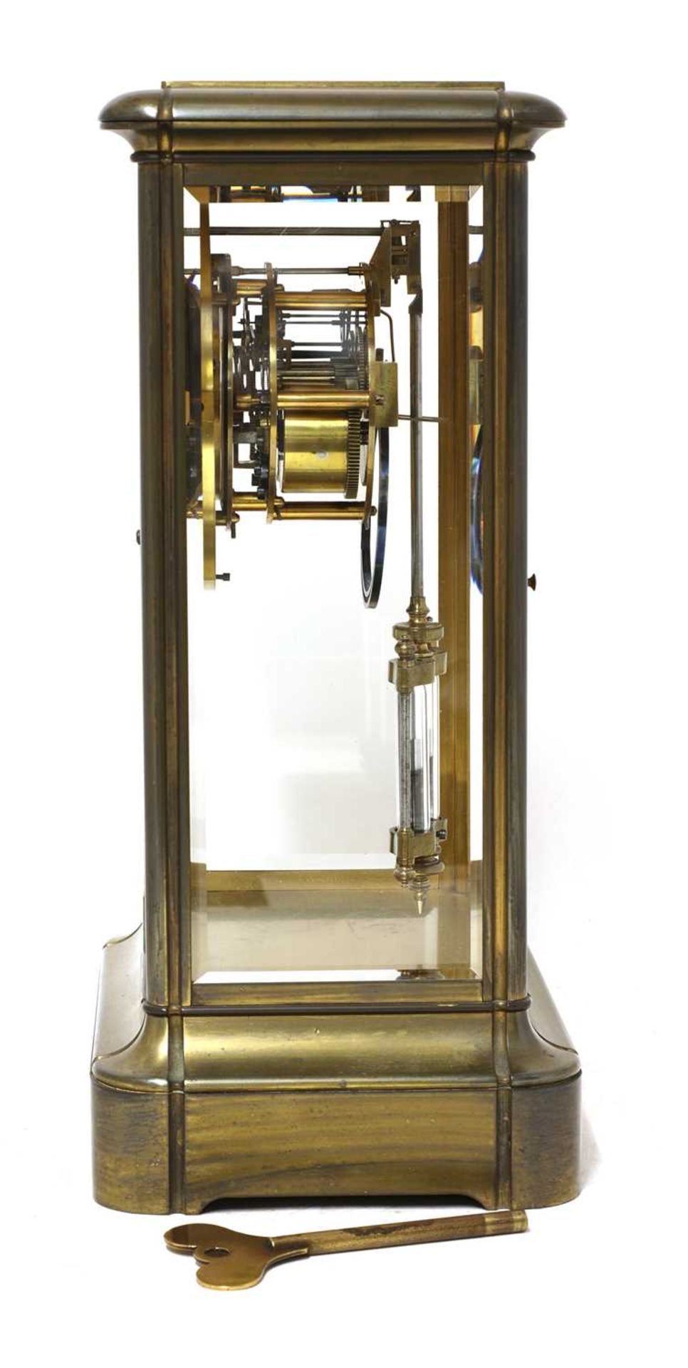 A four-glass mantel clock, - Image 3 of 5