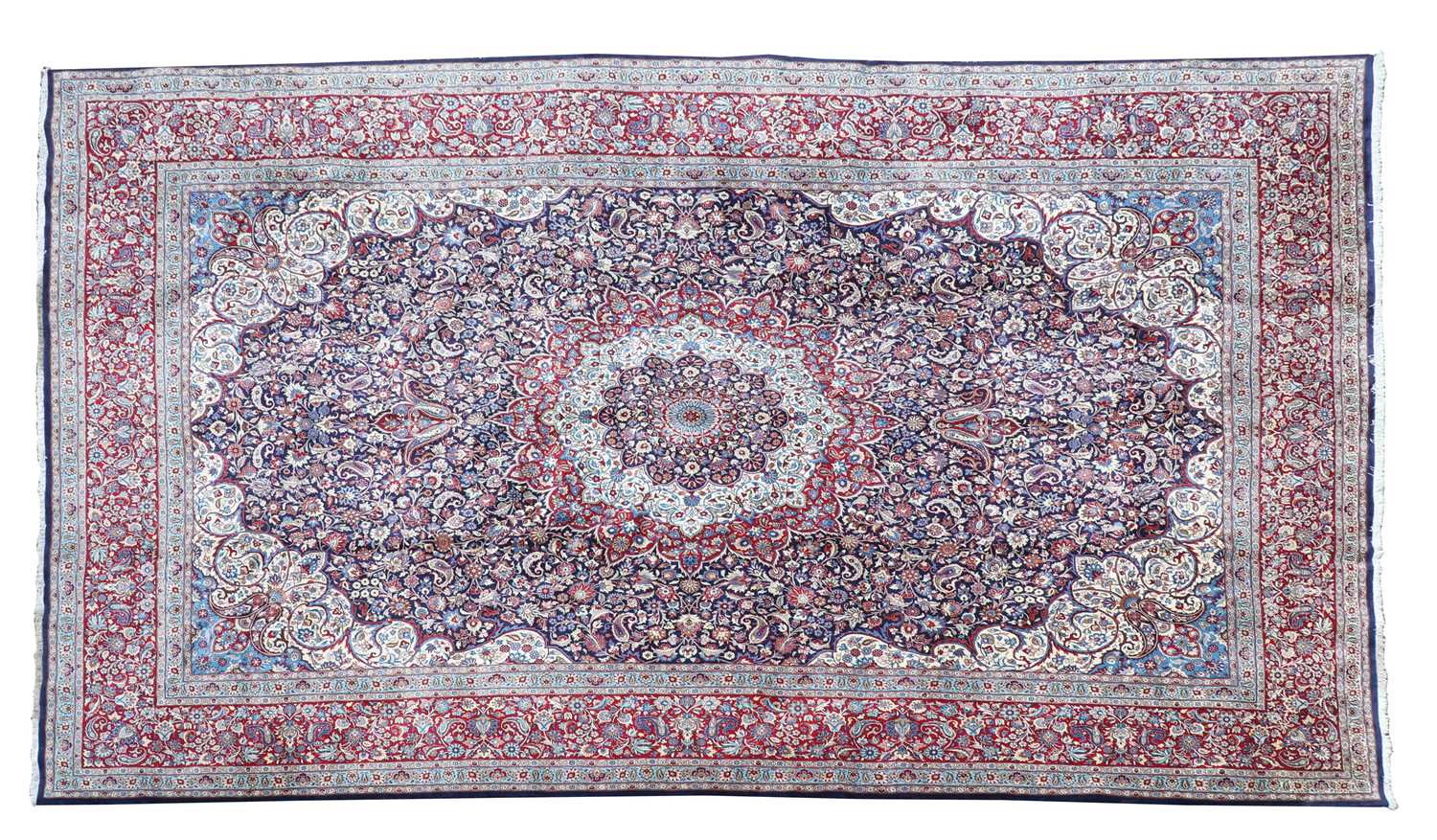 A large Persian Khorassan carpet,