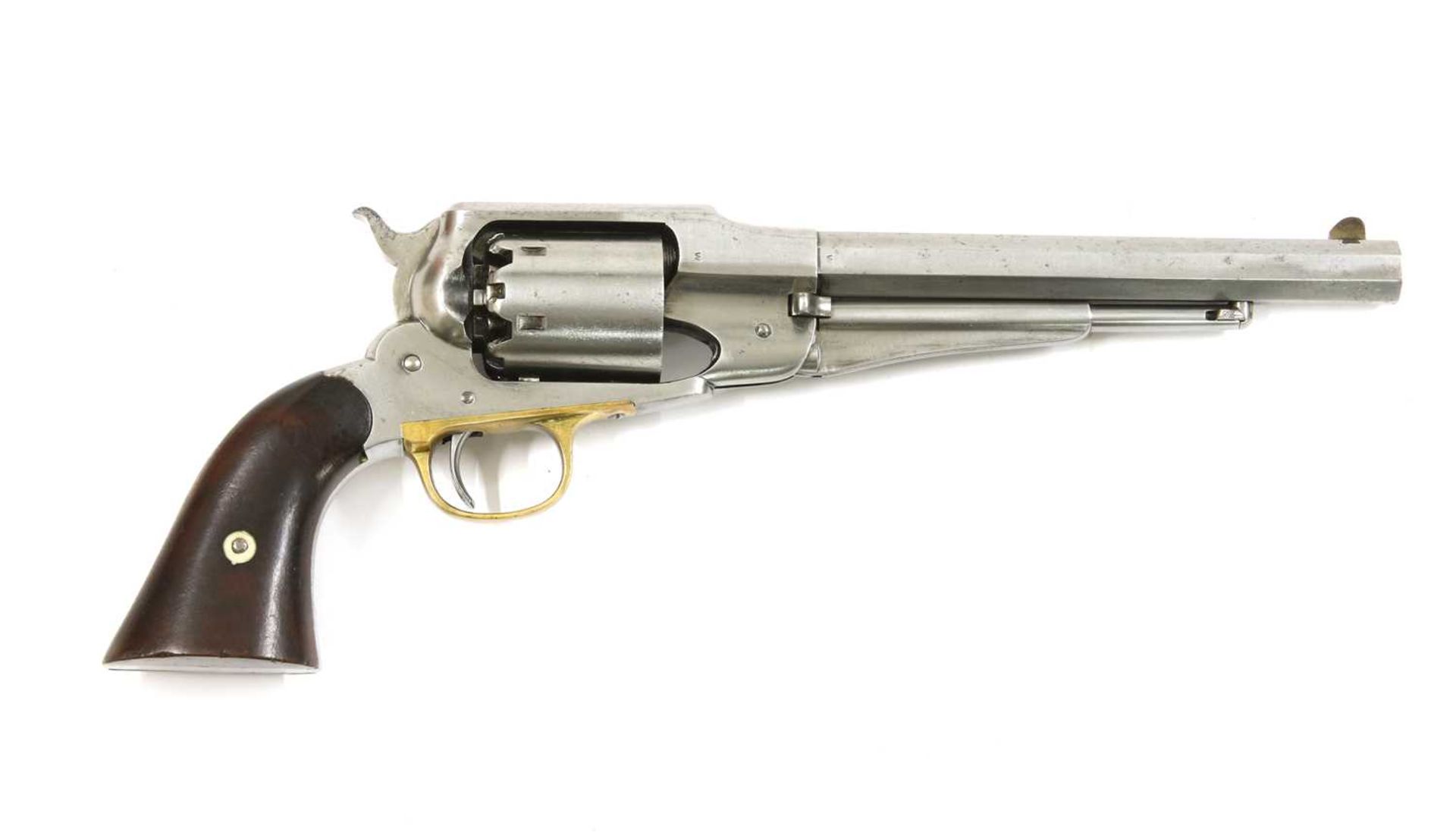 A Remington .44 calibre New Model Army 1858 single percussion action revolver,