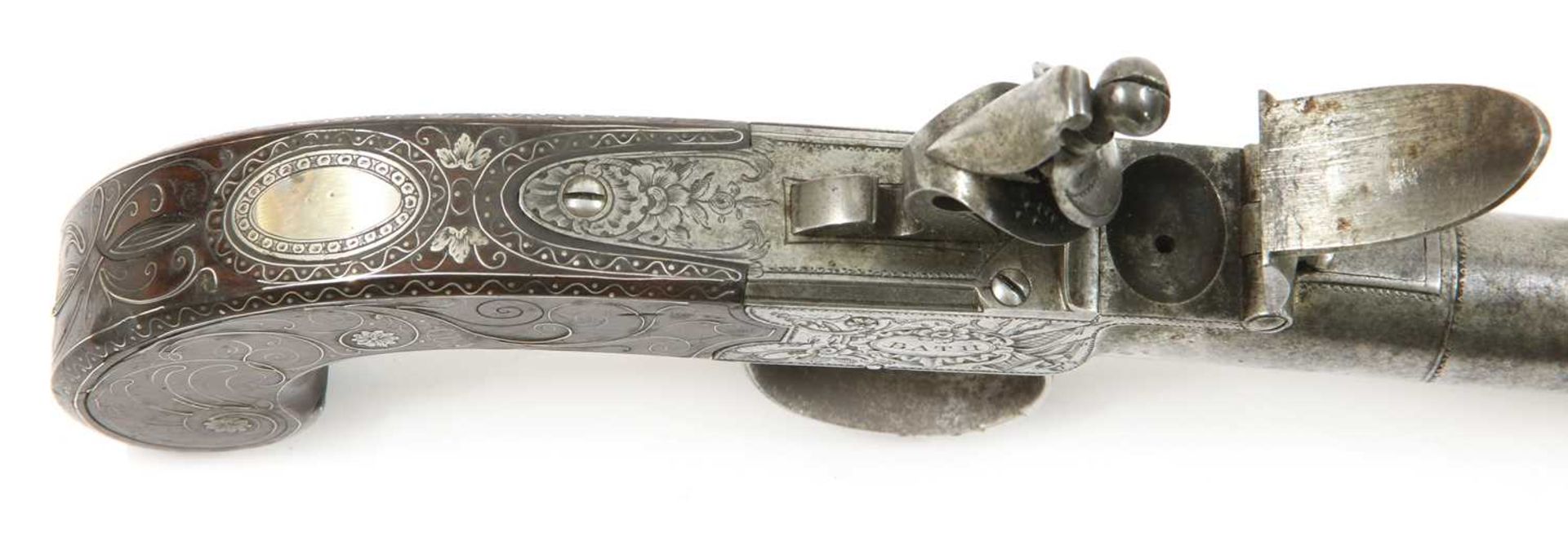 A pair of boxlock flintlock pistols - Image 2 of 6