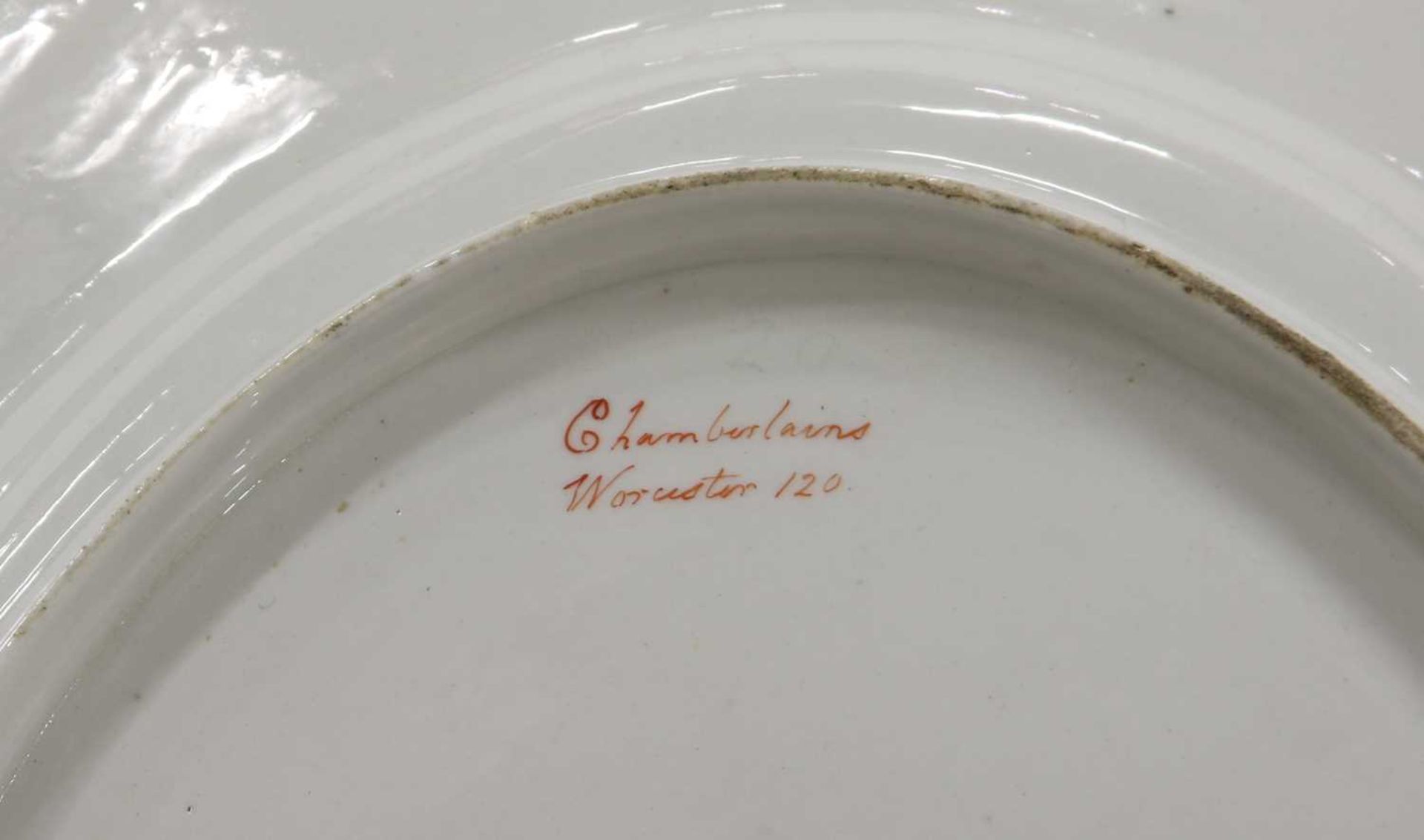 A pair of Chamberlains Worcester oval meat plates, - Image 4 of 4