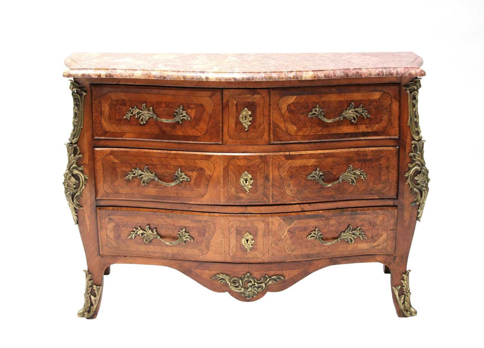 A French Louis XVI walnut commode,