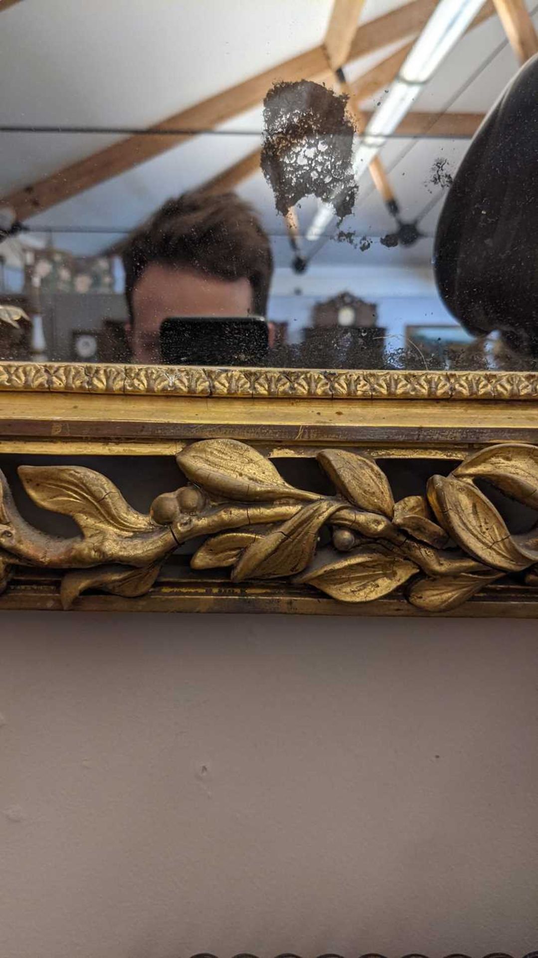 A carved giltwood framed mirror, - Image 12 of 12