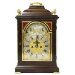 A mahogany musical bracket clock,