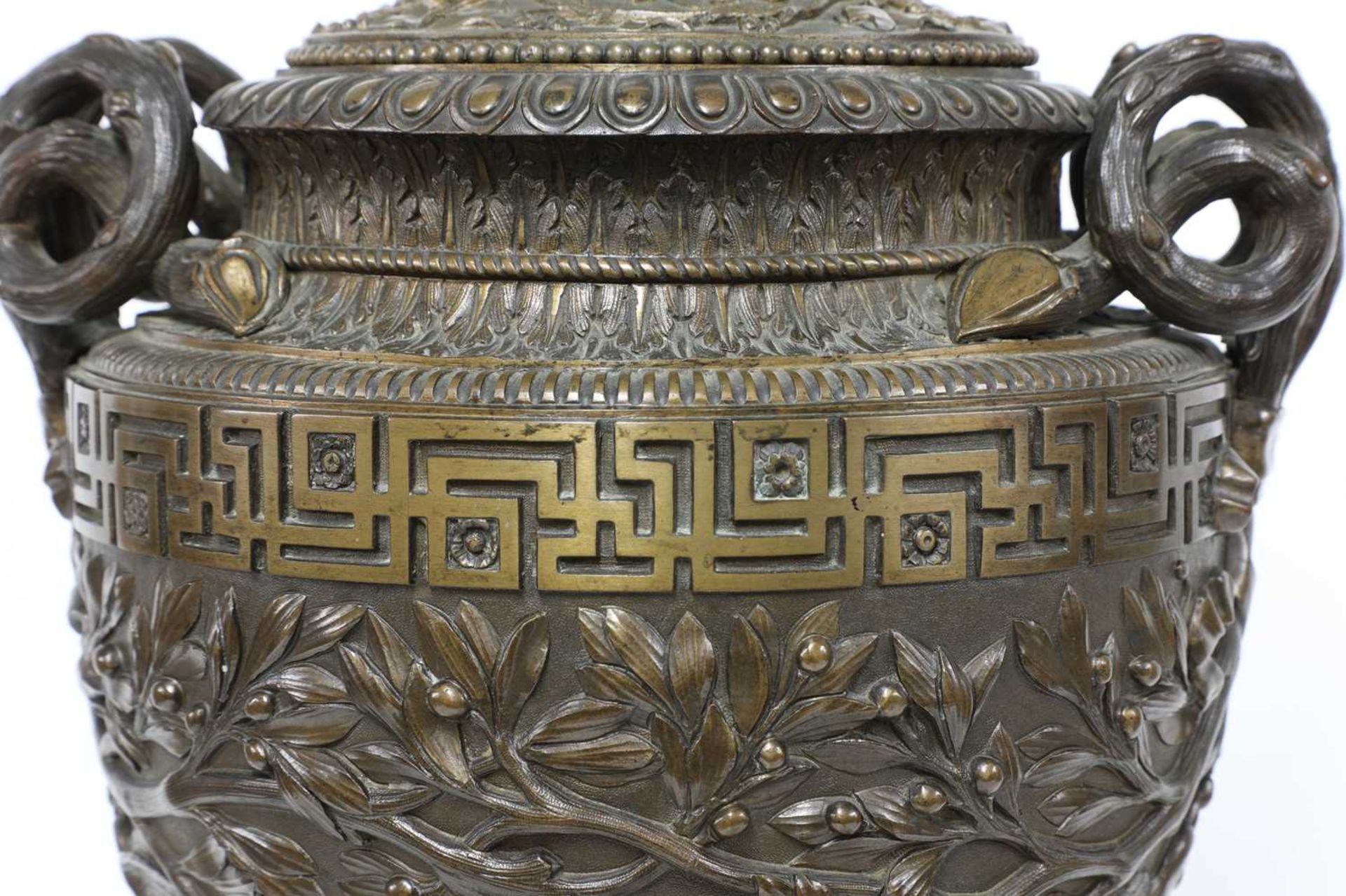 An Italian grand tour bronze urn by Boschetti (1820-1870), - Image 6 of 8