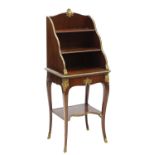 A Louis XV-style mahogany and gilt-bronze-mounted bookcase,