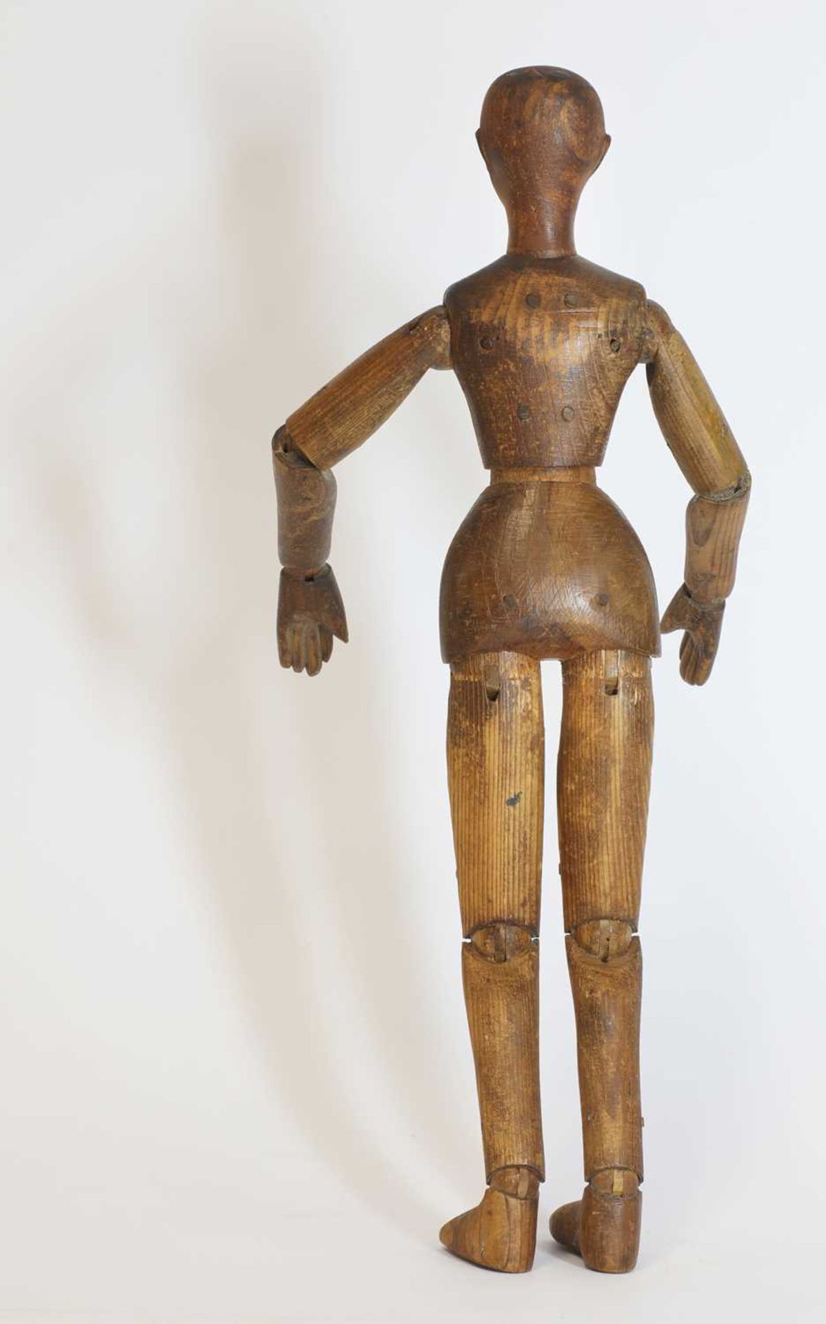 A French carved pine artist's lay figure, - Image 8 of 8