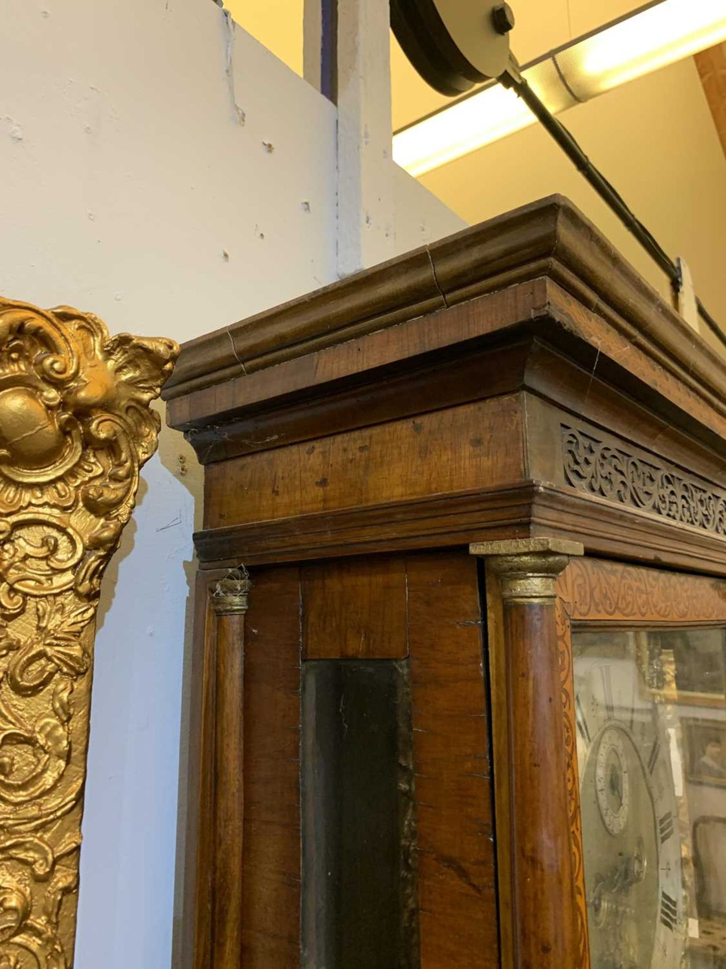 A seaweed marquetry and walnut longcase clock, - Image 16 of 24