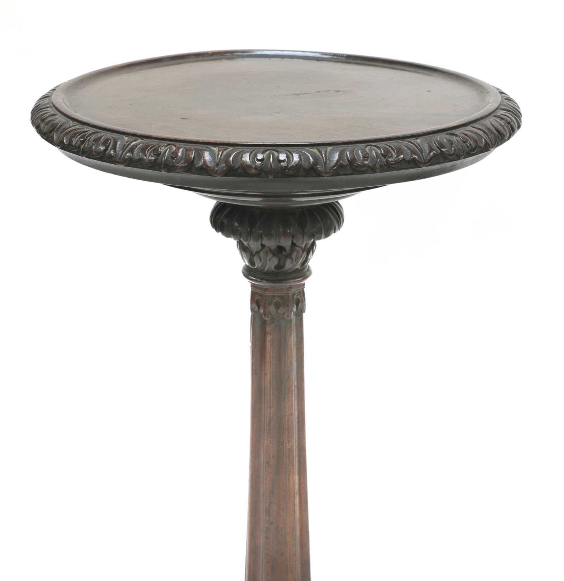 A near pair of Anglo-Indian padouk tripod tables, - Image 10 of 10