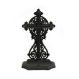 A 19th century patent cast iron stick stand