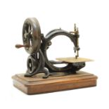 A Willcox & Gibbs New York vintage sewing machine,