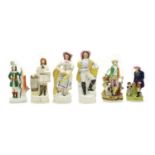 A collection of 19th century Staffordshire figures,