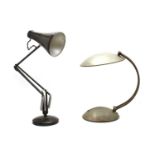 A Herbert Terry anglepoise lamp,