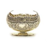 An Edwardian silver footed bowl,